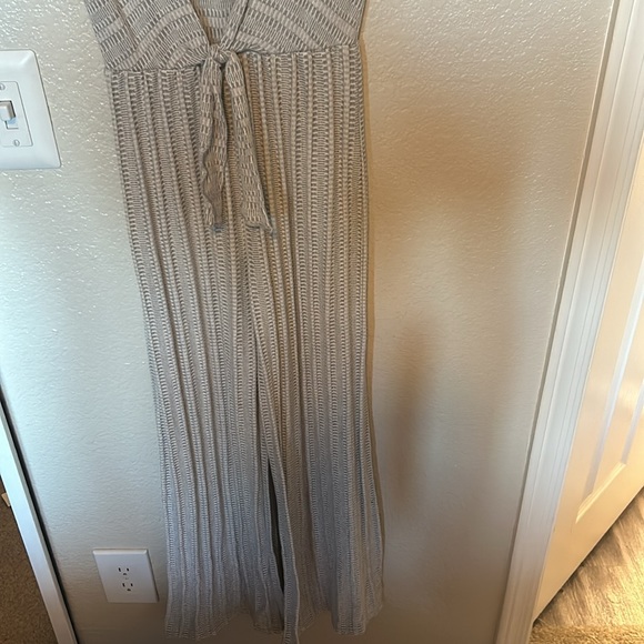 Grey dainty patterned jumpsuit - Picture 2 of 2